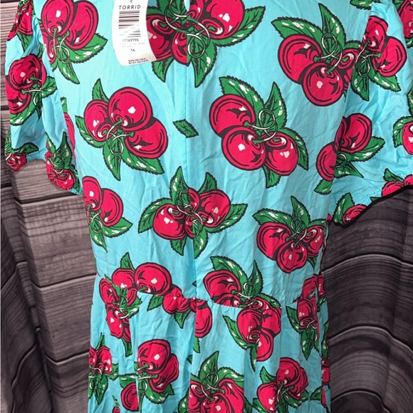 Torrid/Betsey Johnson collaboration size 16 Cherry print dress - Picture 2 of 3